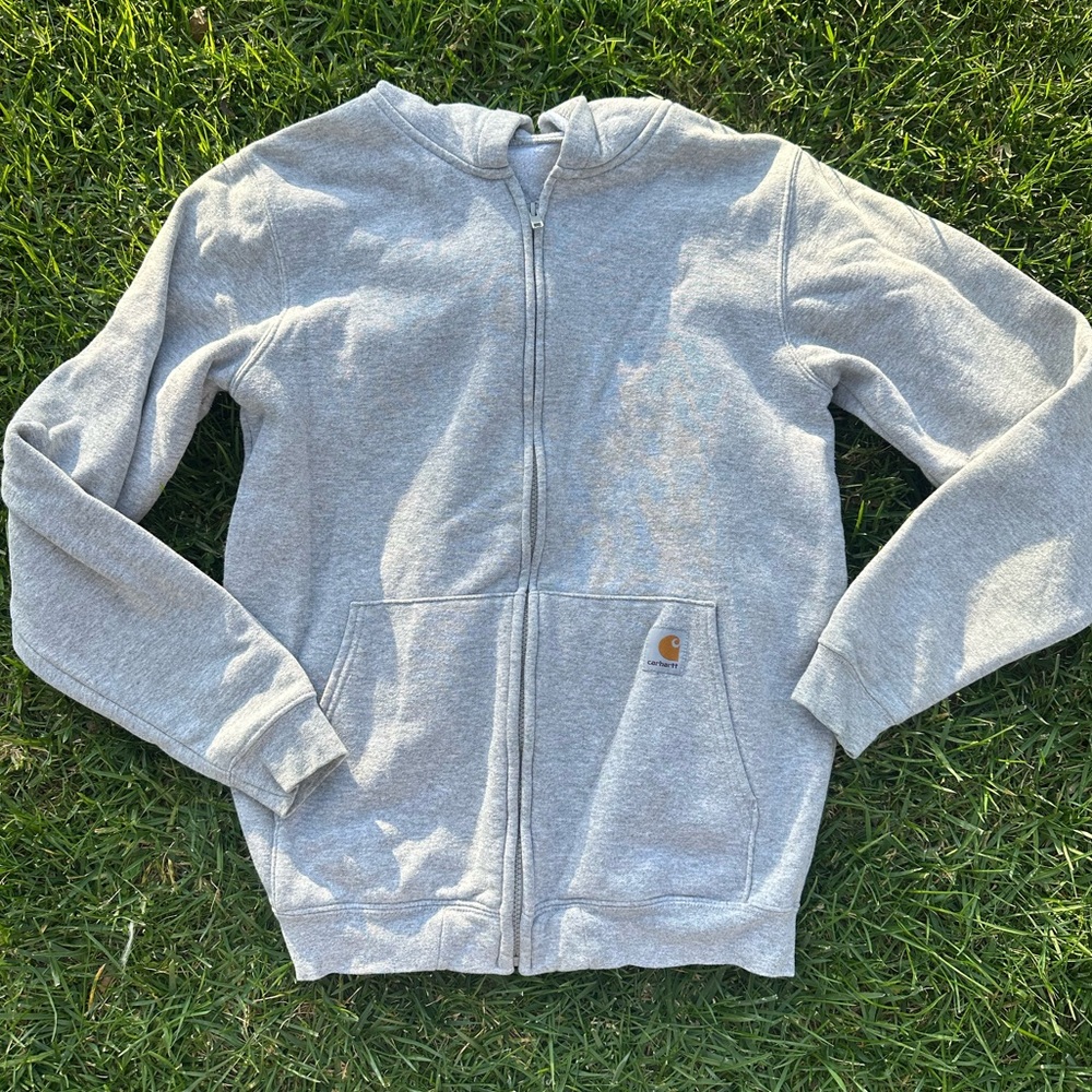 Carhartt Gray Zip-Up Hoodie